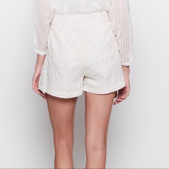 NWT Joie Size 10 Lisley Shorts Embroidered Linen - Picture 3 of 10
